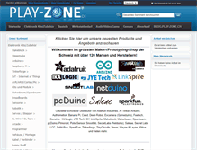 Tablet Screenshot of play-zone.ch